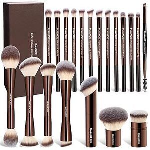 20 Pcs Makeup Brushes With Gift Box, Double-End Multi-Functional Makeup Brushes